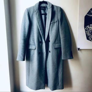 Double button longline coat